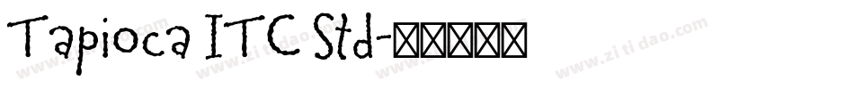 Tapioca ITC Std字体转换